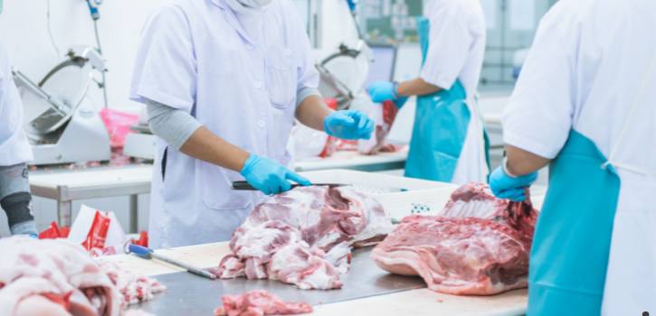 Prevención de riesgos laborales en el sector cárnico.
